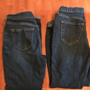 Lot of curvy profile skinny jeans